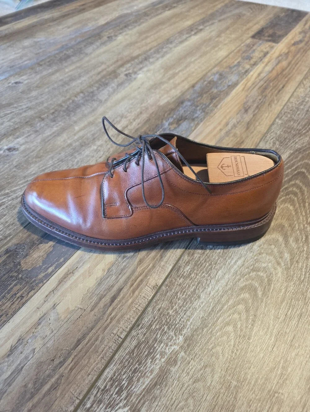 Allen Edmonds - Dickson Split Toe Blucher Shoes - 9E - Chestnut Brown